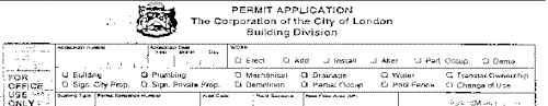 building permit application